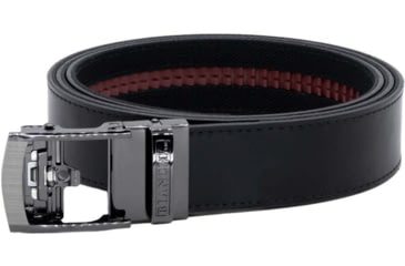 Image of Bianchi Everyday Carry Leather Belt, Adjustable, 1.5in Wide, Buckle Closure, Matte, Black, NXB-24551