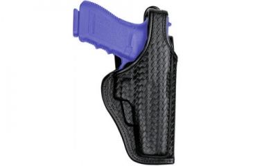 Image of Bianchi 7920 Defender II Duty Holster - Plain Black, Right Hand 22026