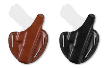 Image of Bianchi Shadow II Taurus Judge Cylinder 3 Slot Pancake holster- Model 7, Black, Tan