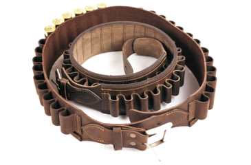 Image of Bieling Leather Co. Classic Leather Shotgun Shell Belt - 20 Gauge, Brown, 36 - 42in, BLC0005