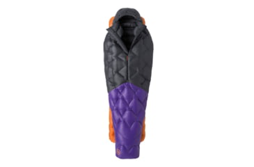 Image of Big Agnes Fly Creek UL 25 Sleeping Bag, Asphalt/Royal Purple, Regular, BFCULR2525