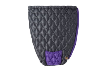 Image of Big Agnes Fly Creek UL Zip Quilt 50 Sleeping Bag, Asphalt/Royal Purple, Regular, BFCULZQR5025