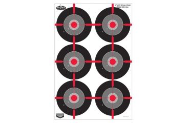 Image of Birchwood Casey Dirty Bird Multiple Bull's-Eye Targets 12x18 Inches 8 Per Package, BC-35705