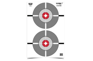 Image of Birchwood Casey Eze-Scorer 12X18in Double Bulls Pack 100 Targets, BC-37061