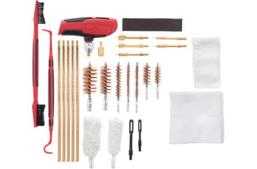 Image of Birchwood Casey Gun Cleaning Kit, Multi-Caliber, Black/Red, 22 Pieces, UNVCLN-KIT