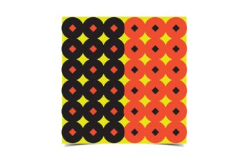 Image of Birchwood Casey Shoot-N-C 1-Inch Round Targets Black/Orange 432 Total, BC-34117