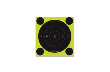 Image of Birchwood Casey Shoot-N-C 6in Round X-Bullseye Targets - 60 Pack w/ 240 Pasters, BC-34560