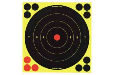 Image of Birchwood Casey Shoot-N-C Targets 8 Inch Round Bullseye 6 Targets 24 Pasters, BC-34805