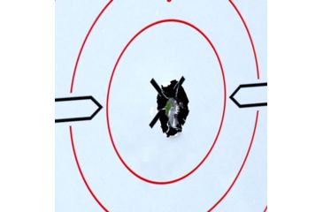Image of Birchwood Casey Shoot-N-C White/Black 12 Inch Round Bullseye 5 Plus 120 Pasters, BC-34019