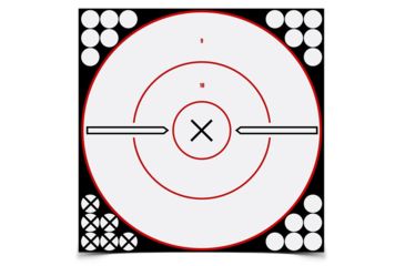 Image of Birchwood Casey Shoot-N-C White/Black 12 Inch Round Bullseye 5 Plus 120 Pasters, BC-34019