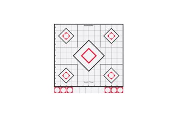 Image of Birchwood Casey Shoot-N-C White/Black 12in. Sight-In, BC-34219