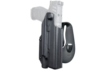 Image of Black Scorpion Outdoor Gear OWB Paddle Holster, Walther PDP 5in w/ X300, Right Hand, Black, HC03-PADDLE-PDP5X300BKRH