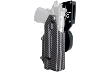 Image of Black Scorpion Outdoor Gear Pro Heavy Duty Competition Kydex OWB Holster, Springfield Armory Prodigy 5in w/ X300  , Right Hand, Black Shell Carbon Fiber, HCD1-USPSABS-PRODI5X300-CF