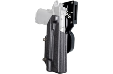 Image of Black Scorpion Outdoor Gear Pro Heavy Duty Competition Kydex OWB Holster, Springfield Armory Prodigy 5in w/ X300  , Right Hand, Black Shell Black, HCD1-USPSABS-PRODI5X300-BK