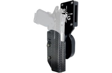 Image of Black Scorpion Outdoor Gear Pro Heavy Duty Competition Kydex OWB Holster, Springfield Armory Prodigy 5in , Right Hand, Black Shell Carbon Fiber, HCD1-USPSABS-PRODIGY5CFRH