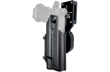 Image of Black Scorpion Outdoor Gear Pro Heavy Duty Competition Kydex OWB Holster, Staccato XC w/ X300 , Right Hand, Black Shell Black, HCD1-USPSABS-STAXC300-BK