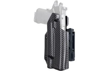Image of Black Scorpion Outdoor Gear Pro IDPA Competition OWB Holster, Springfield Armory digy 5in w/ X300 , Right Hand, Carbon Fiber, HC03-IDPA-PRODIG