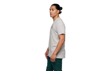 Image of Black Diamond Boulder Short Sleeve T-Shirt, Nickel Heather, Medium, AP7524041014MED1