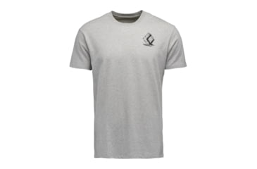 Image of Black Diamond Boulder Short Sleeve T-Shirt, Nickel Heather, Medium, AP7524041014MED1