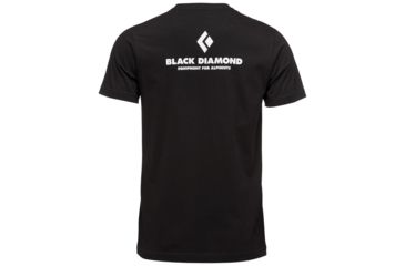 Image of Black Diamond Equipment For Alpinist Short Sleeve T-Shirt - Mens, Black, Extra Small, APYL4X0002XSM1