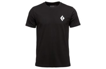 Image of Black Diamond Equipment For Alpinist Short Sleeve T-Shirt - Mens, Black, Extra Small, APYL4X0002XSM1