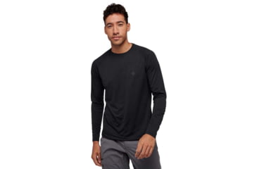 Image of Black Diamond Lightwire LS Tech Tee - Mens, Black, Small, AP7530900002SML1