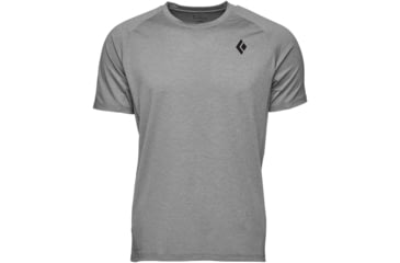 Image of Black Diamond Lightwire Short Sleeve Tech Tee - Mens, Steel Grey, Small, AP7524270034SML1