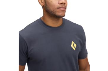 Image of Black Diamond Shredded Short Sleeve Tee - Mens, Charcoal, Medium, AP7524920038MED1