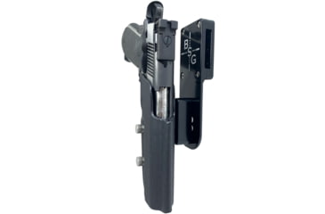 Image of Black Scorpion Outdoor Gear 1911 5in Pro Heavy Duty Competition Holster, Left Hand, Black Shell / Black, HCD1-USPSABS-1911BKLH