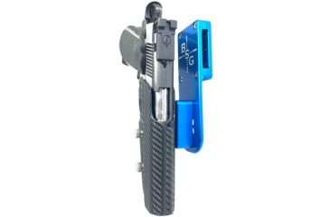Image of Black Scorpion Outdoor Gear 1911 5in Pro Heavy Duty Competition Holster, Left Hand, Blue Shell / Carbon Fiber, HCD3-USPSABS-1911CFLH