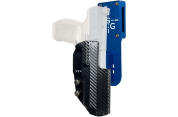 Image of Black Scorpion Outdoor Gear Canik METE SFT Pro Heavy Duty Competition Holster, Left, Blue/Carbon Fiber, HCD3-USPSABS-CANIKSFTCFLH