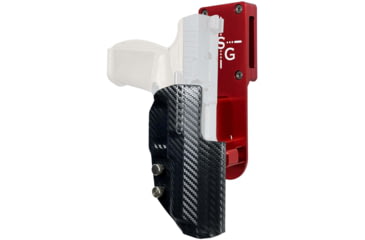 Image of Black Scorpion Outdoor Gear Canik METE SFT Pro Heavy Duty Competition Holster, Right, Red/Carbon Fiber, HCD2-USPSABS-CANIKSFTCFRH
