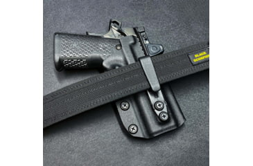 Image of Black Scorpion Outdoor Gear Canik TP9 Elite SC Belt Wing Tuckable Holster, Right, Black, HC23-TP9SC-BK