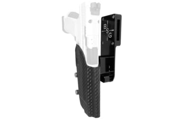 Image of Black Scorpion Outdoor Gear Canik TP9SFx Pro Heavy Duty Competition Holster, Left, Black/Carbon Fiber, HCD1-USPSABS-TP9SFXCFLH