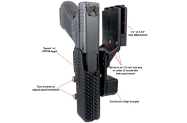 Image of Black Scorpion Outdoor Gear Combo Rig N5, Right, VP9, Black, Medium, CO15-BTMBK-VP9BK