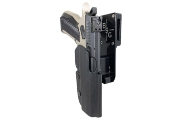 Image of Black Scorpion Outdoor Gear CZ Shadow 2 Pro Heavy Duty Holster, Left Hand, Black Shell / Black, HCD1-USPSA-SHADOWIIBKLH