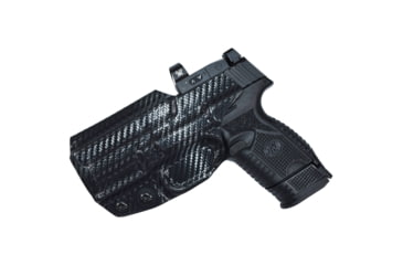 Image of Black Scorpion Outdoor Gear FNH 509 Compact/Midsize IWB Belt Wing Tuckable Holster, Right, Carbon Fiber, HC23-FN509CF