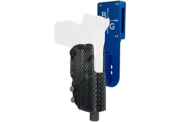 Image of Black Scorpion Outdoor Gear FNH 509 Compact/Midsize Pro Heavy Duty Competition Holster, Left Hand, Blue Shell / Carbon Fiber, HCD3-USPSABS-FN509CFLH