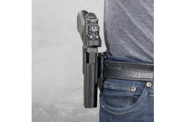 Image of Black Scorpion Outdoor Gear Glock 17, 19, 22, 44, 45 Pro IDPA Competition Holster, Left Hand, Black, HC03-IDPA-GL17BKLH