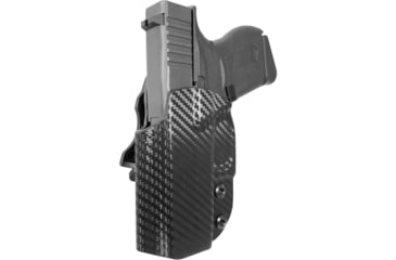 Image of Black Scorpion Outdoor Gear Glock 42, 43 IWB Kydex Holster - Low Profile, Right Hand, Carbon Fiber, HC19-IWB01-SCOGL43-CFRH