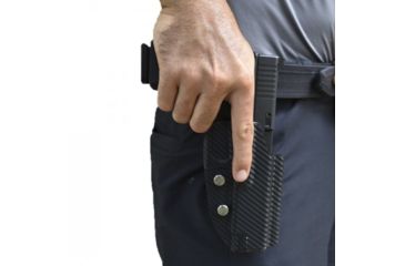 Image of Black Scorpion Outdoor Gear Holster USPSA Pro Competition Sti 2011 Full Cover, Carbon Fiber Finish, HC04-USPSA-2011FULLCFRH