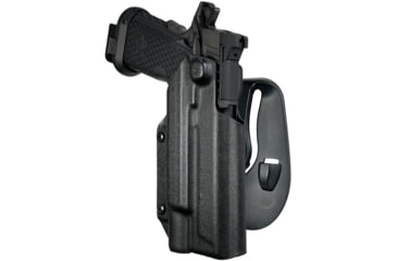 Image of Black Scorpion Outdoor Gear OWB Paddle Holster, Staccato XC w/ X300, Right Hand, Black, HC03-PADDLE-STAXC300-BKRH