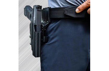 Image of Black Scorpion Outdoor Gear Pro Competition OWB Holster, Walther Q5 Match SF, Right Hand, Carbon Fiber, HC04-USPSA-WALTHERSFCFRH