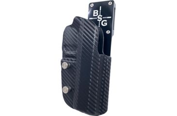 Image of Black Scorpion Outdoor Gear Outside the Waistband Holster OWB Belt Holster, RH, GLOCK 17/ 19/ 19X/ 22/ 45, 1.5 - 1.75in Belts, Kydex/ 6066 Aluminum, Carbon Fiber/Black, HCD1-USPSABS-GL17CFRH