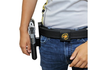 Image of Black Scorpion Outdoor Gear Pro Heavy Duty Competition Holster, Right Hand, SIG Sauer P320, 3.9 - 5in Barrel, 1.5 - 1.75in Belts, Kydex/ 6066 Aluminum, Carbon Fiber/Black, HCD1-USPSABS-P320X5CFRH
