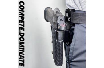 Image of Black Scorpion Outdoor Gear Pro Heavy Duty Competition Kydex OWB Holster, Canik SFx Rival, Right Hand, Red Shell Carbon Fiber, HCD2-USPSABS-SFXRIVALCFRH