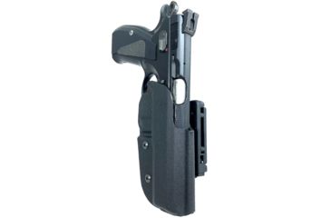 Image of Black Scorpion Outdoor Gear Pro IDPA Competition Holster, Right Hand, CZ 75 SP-01, 4.6in Barrel, 1.5 - 1.75in Belts, Kydex, Black, HC03-IDPA-CZSPBKRH