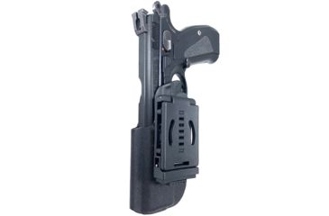 Image of Black Scorpion Outdoor Gear Pro IDPA Competition Holster, Right Hand, CZ 75 SP-01, 4.6in Barrel, 1.5 - 1.75in Belts, Kydex, Black, HC03-IDPA-CZSPBKRH
