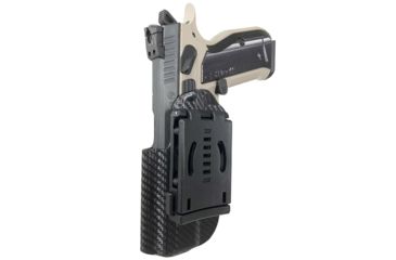 Image of Black Scorpion Outdoor Gear Pro IDPA Competition Holster, Right Hand, CZ Shadow 2, 4.89in Barrel, 1.5 - 1.75in Belts, Kydex, Carbon Fiber, HC03-IDPA-SHADOWIICFRH