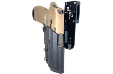 Image of Black Scorpion Outdoor Gear Sig Sauer P320 Compact Pro Heavy Duty Competition Holster, Right Hand, Black Shell / Black, HCD1-USPSABS-P3204BKRH
